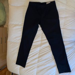 Gap Navy Khakis Athletic Taper 34x36